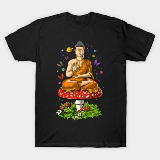 Magic Mushrooms Buddha T-Shirt